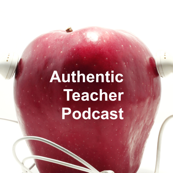 Authentic Teacher Podcast Apple w/Headphones